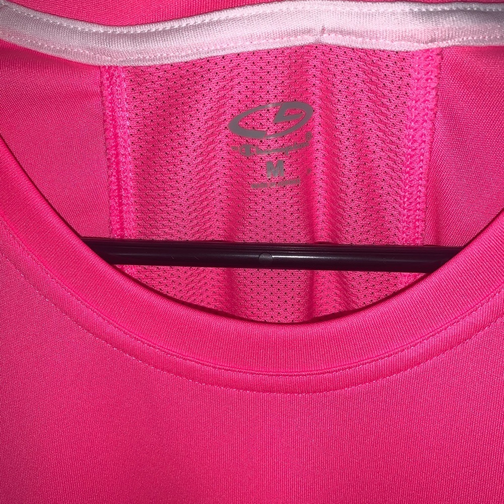 Bright pink workout tank . Champion brand. Size medium - Picture 2 of 5